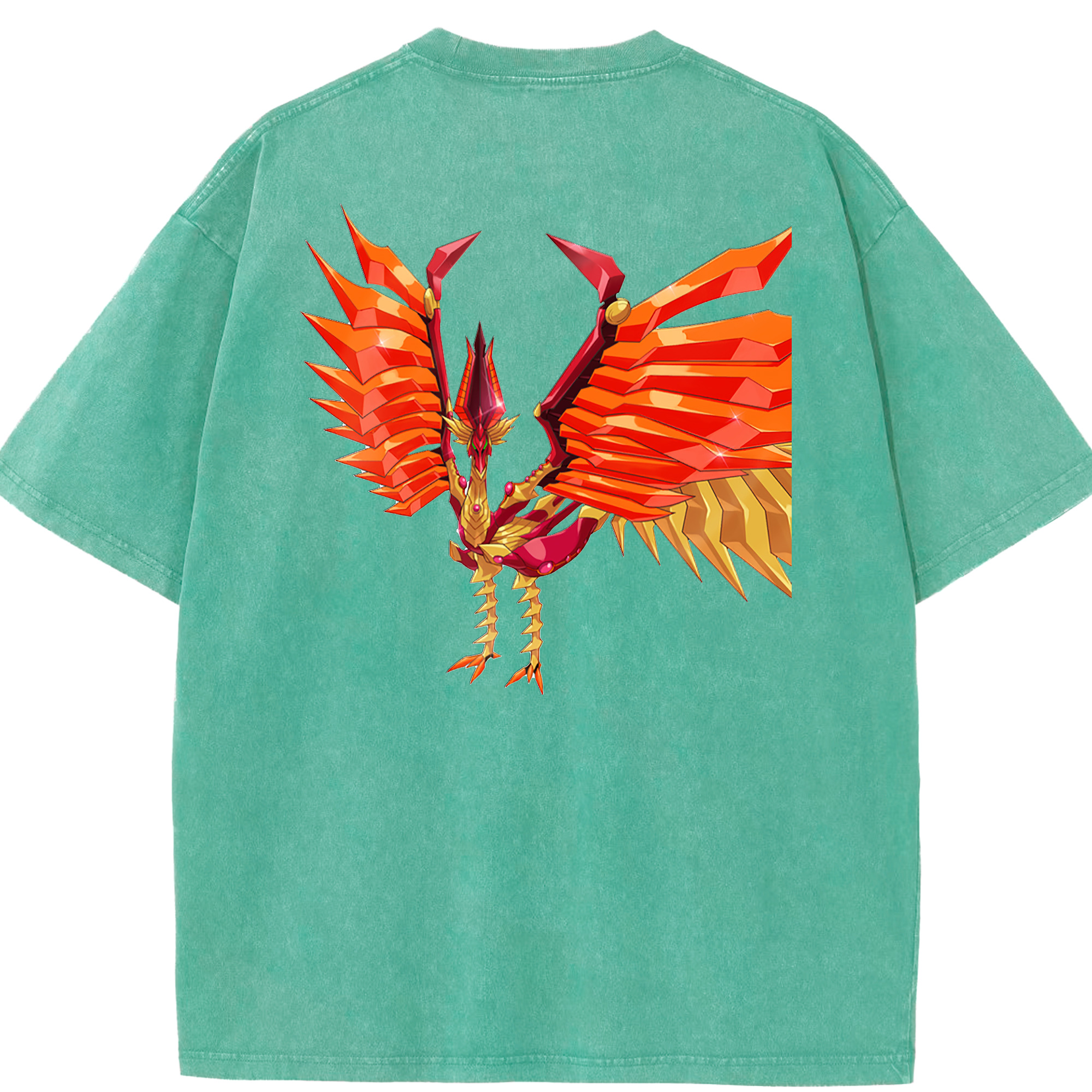 （画像用） 遊☆戯☆王 Yu-Gi-Oh! 綿100% ヴィンテージ風 半袖Tシャツ（背面プリント）